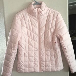 Attention Brand light pink puffer jacket
